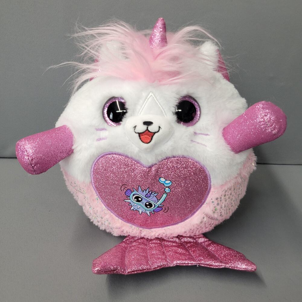 ZURU Rainbocorns Sequin Surprise Plush Unicorn Cat Mermaid Large 15" Toy Bright